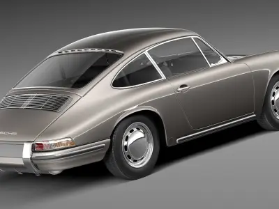 Porsche 901 coupe 1964 3D model