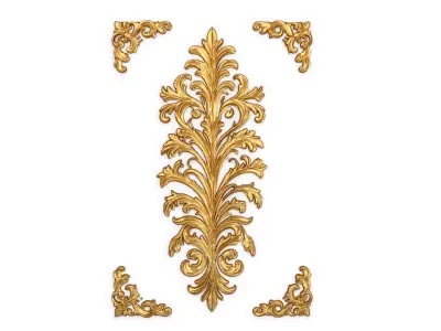 Classic decor ornament carved 45 3D model
