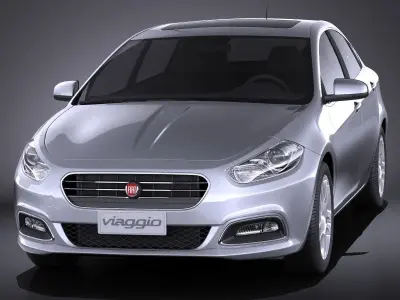 Fiat Viaggio 2013 VRAY 3D model