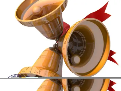 Xmas bells 3D model
