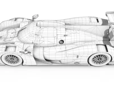 Ligier JSP3  - LMP3   Low-poly 3D model