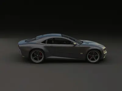 3D model of concept GT car 3D model