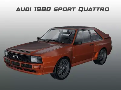 Audi - 1980 - Sport Quattro 3D model