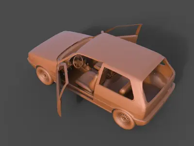 Fiat Uno 1994 3D print model