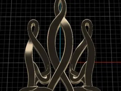 Ukrainian Trident 3D print model