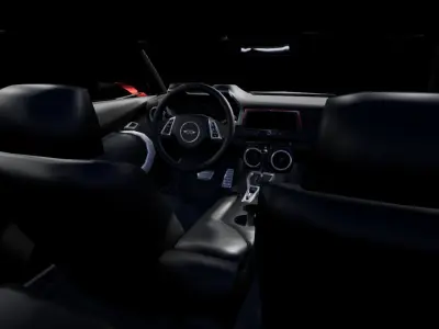 Sport Sedan Car Low-poly 3D model