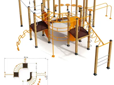 Children playground Sports ground 3D model