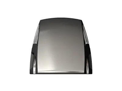 Ribbed sides scoop Mercedes 300SL gullwing grille car sculpture 3D print model