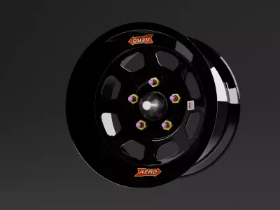 Aero Race Wheels Series 50 Rim Low-poly 3D model