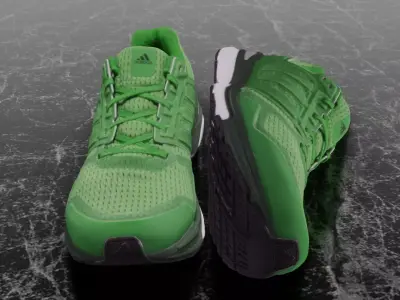 ADIDAS 3D SHOES - GREEN - SUPERNOVA Low-poly 3D model