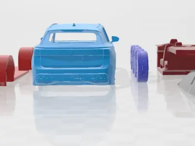 Volkswagen ID 7 GTX Tourer - Separate Parts STL 3D print model