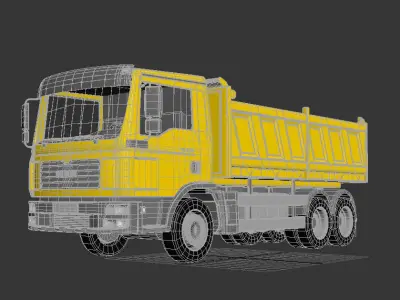 MAN Tanker 3D model Low-poly 3D model