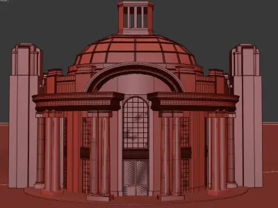  Large-scale pavilion 3D model