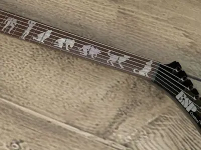 Metallica - Wolf ESP Guitar 3D model