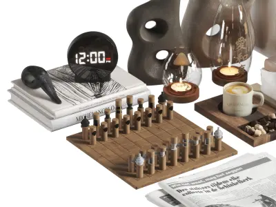 Decorative set 10 3D model buy