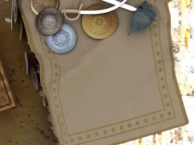 Metals set of weapons 3D model