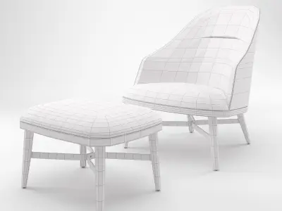 Stellar Works - Bund Lounge Chair 3D model