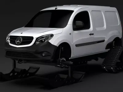 Mercedes Benz Citan Van Ski 2018 3D model