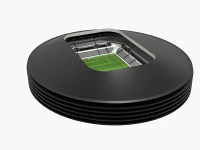 Football Stadium Low-poly 3D model 20