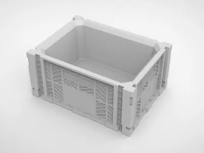 plastic basket pattern vase 3D print model