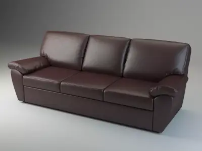 Highly Detailed Realistic Leather Sofa Senator 3D model