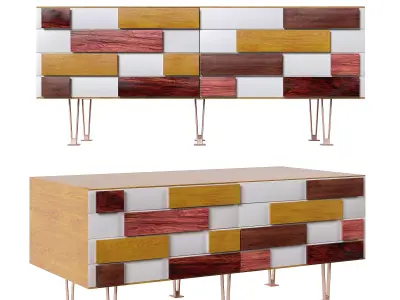 designer chest of drawers 3D model