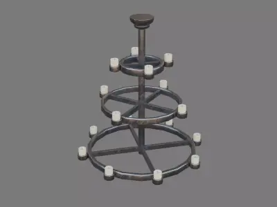 Chandelier Low-poly 3D model