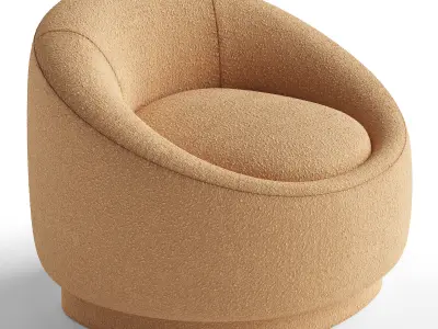 Armchair Low-poly 3D model