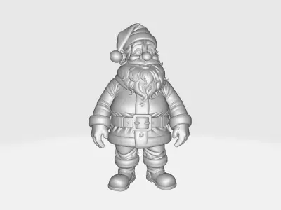 Santa Claus Figurine Festive Holiday Christmas 3D print model