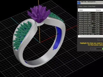 ring woman  3D print model 84