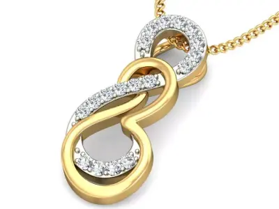 Solitaire Women Pendant 3dm STL OBJ FBX Renders Details 3D print model 56