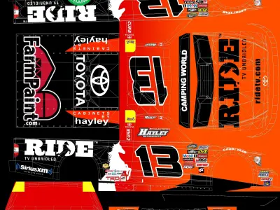 Toyota Tundra - CampingWorldSeries Low-poly 3D model