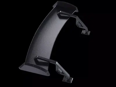 Spoiler carbon tuning auto part industrial 3D model