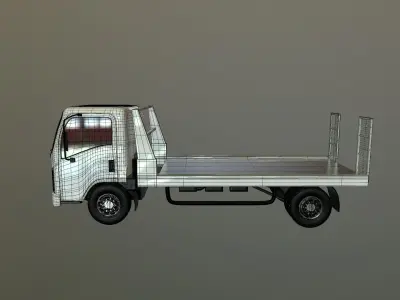 Mini Truck Free low-poly 3D model