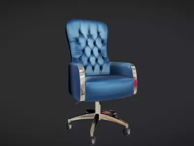 luxury office chair 3D model