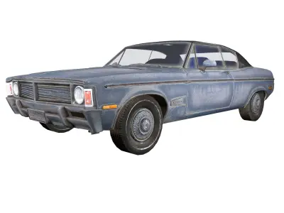Generic Coupe Car Low-poly 3D model