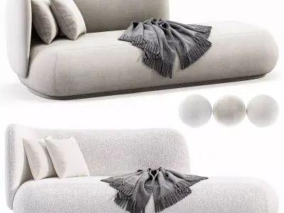 Ferm Living Rico Divan Sofa By Malls 3D model