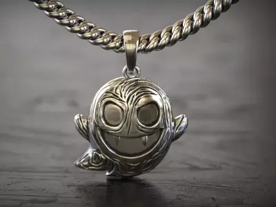 Vampire Ghost  Pokemon Pendant 3D print model