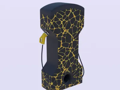 EV charger XXX PBR 3D model