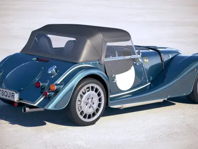 Morgan Plus 8 50th Anniversary 2018 with roof 3D model