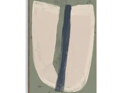 Plaster Two Photo Frame 371 Low-poly 3D model