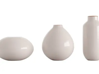 Tallan Handcrafted Ceramic Vases 3D model