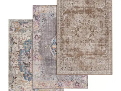 Rug Set 2031 3D model