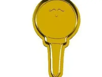 Golf ball cookie cutter 3D model