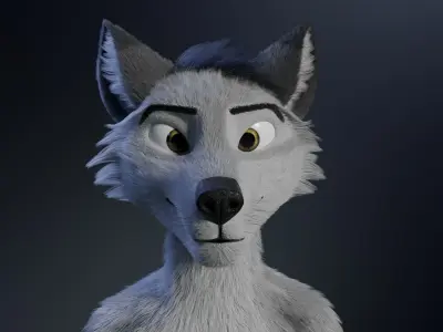 Richard Anthro Wolf 3D model