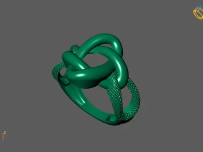 Fancy Womens Rings Plain Rings Ready STL 3DM Models Rings 3D print model 6