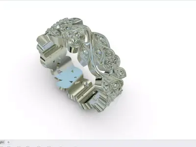 FLOWER RING   3D print model