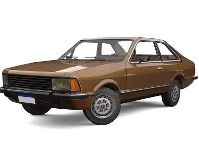 Car F Corcel 1980 Low-poly 3D model
