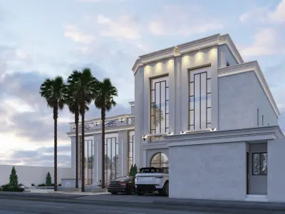 neo classic villa 3D model purchase