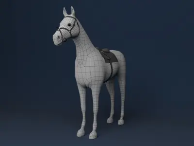 3D REALISTIC HORSE 3D model
